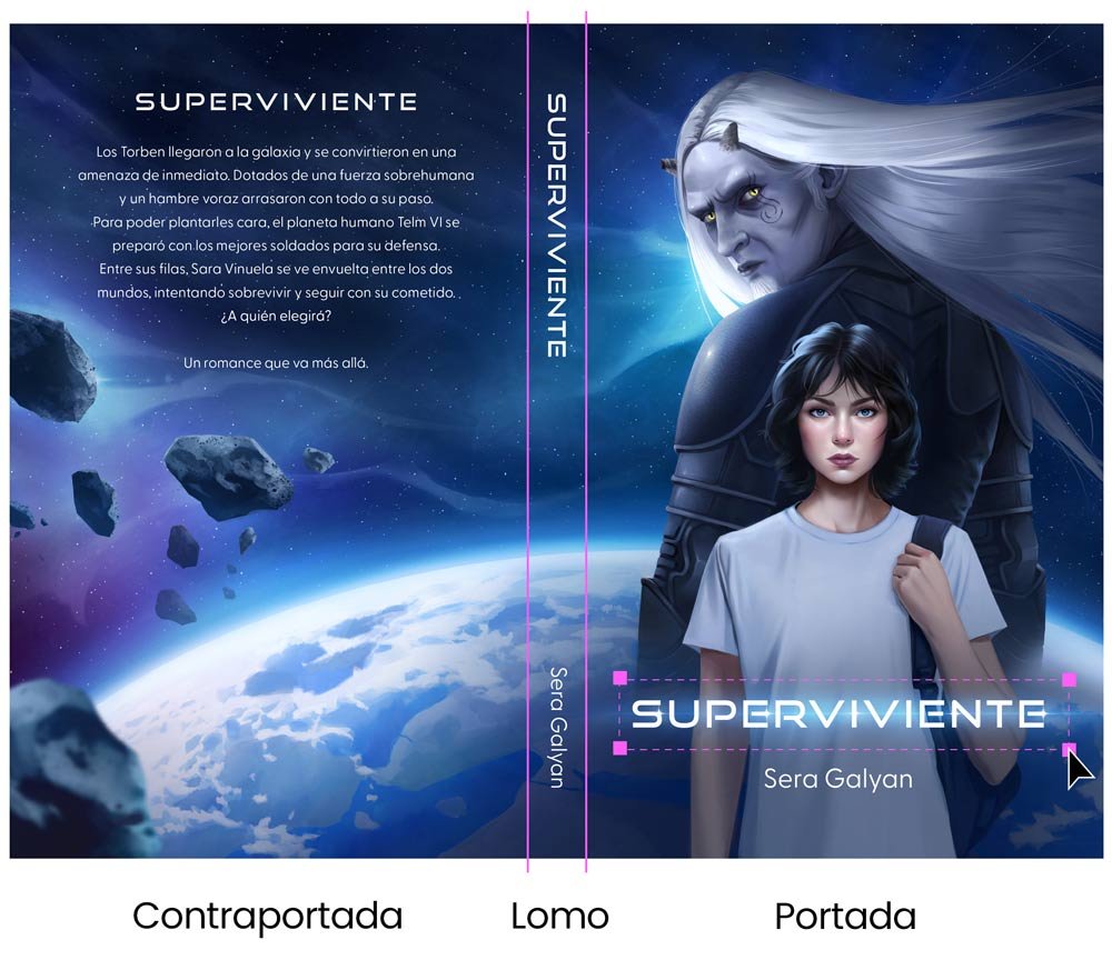 Diseño editorial de portada de libro con maquetación incluida para impresión profesional